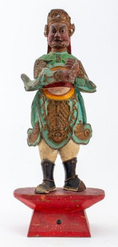 ANTIQUE SINO TIBETAN WARRIOR W