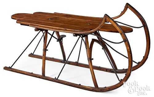 ANTIQUE SLED, WITH IRON