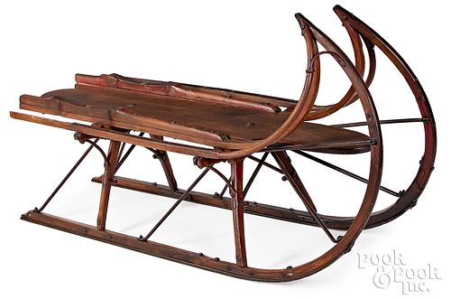 ANTIQUE SLED, WITH IRON