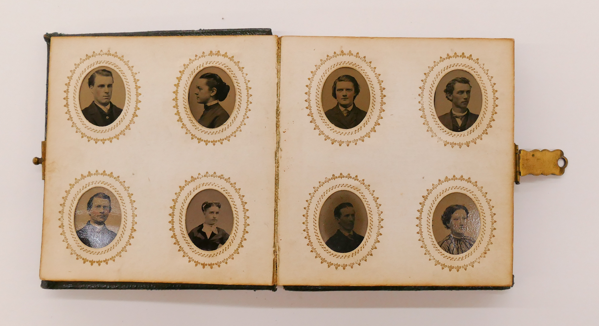 Antique Small Tintype Quad Portrait