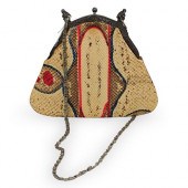 ANTIQUE SNAKE SKIN PURSEDESCRI