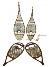 ANTIQUE SNOW SHOES, EARLY 20TH