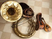 ANTIQUE SOUSAPHONE, FRENCH HOR