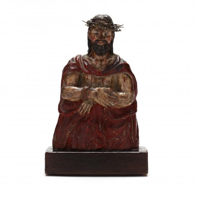 ANTIQUE SPANISH COLONIAL BUST OF