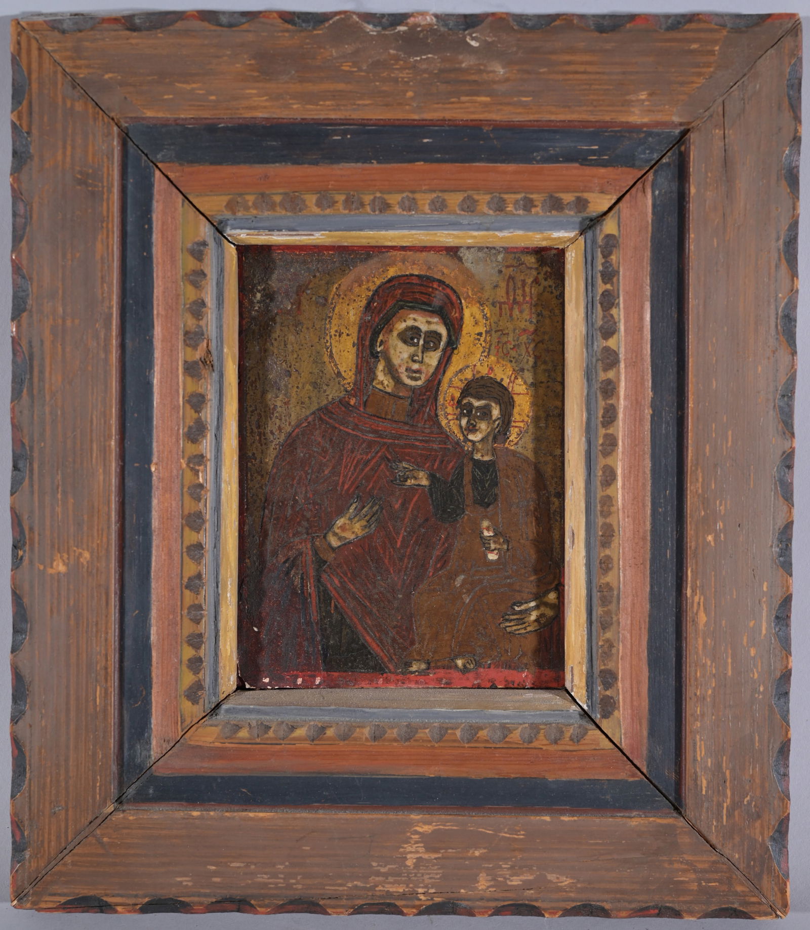 ANTIQUE SPANISH COLONIAL MADONNA