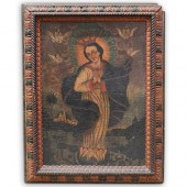 ANTIQUE SPANISH COLONIAL PAINT