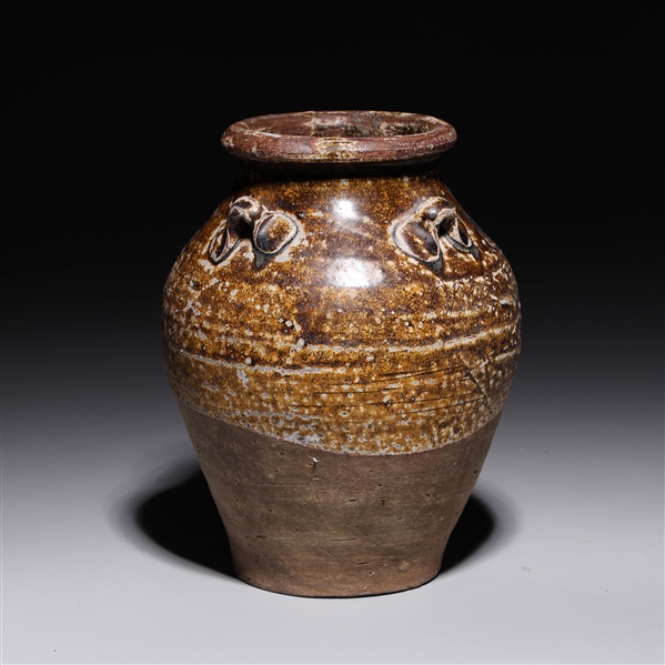 Antique Spanish glazed ceramic
