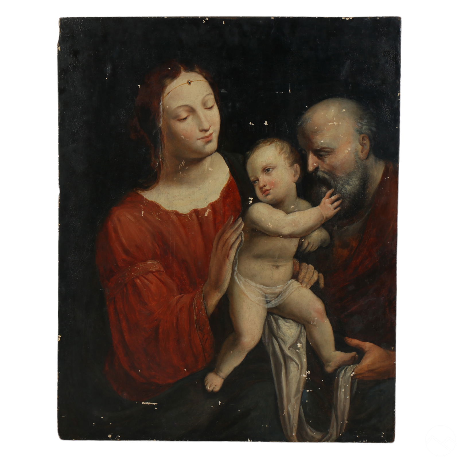 ANTIQUE SPANISH HOLY FAMILY