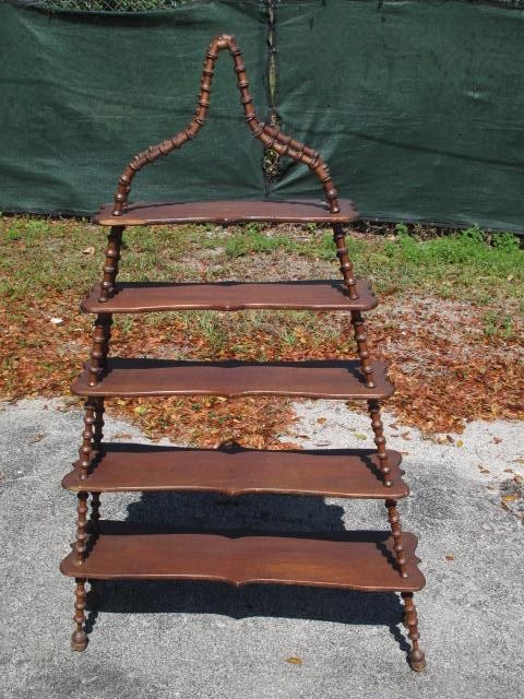 Antique ''Spool art'' 5 tier