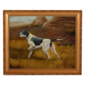 ANTIQUE SPORTING POINTER DOG L