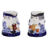 ANTIQUE STAFFORDSHIRE BLUE WIL