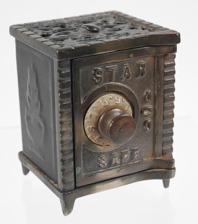 ANTIQUE STAR SAFE CAST IRON