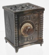 ANTIQUE STAR SAFE CAST IRON BA