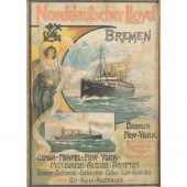 ANTIQUE STEAM SHIP OCEANLINER