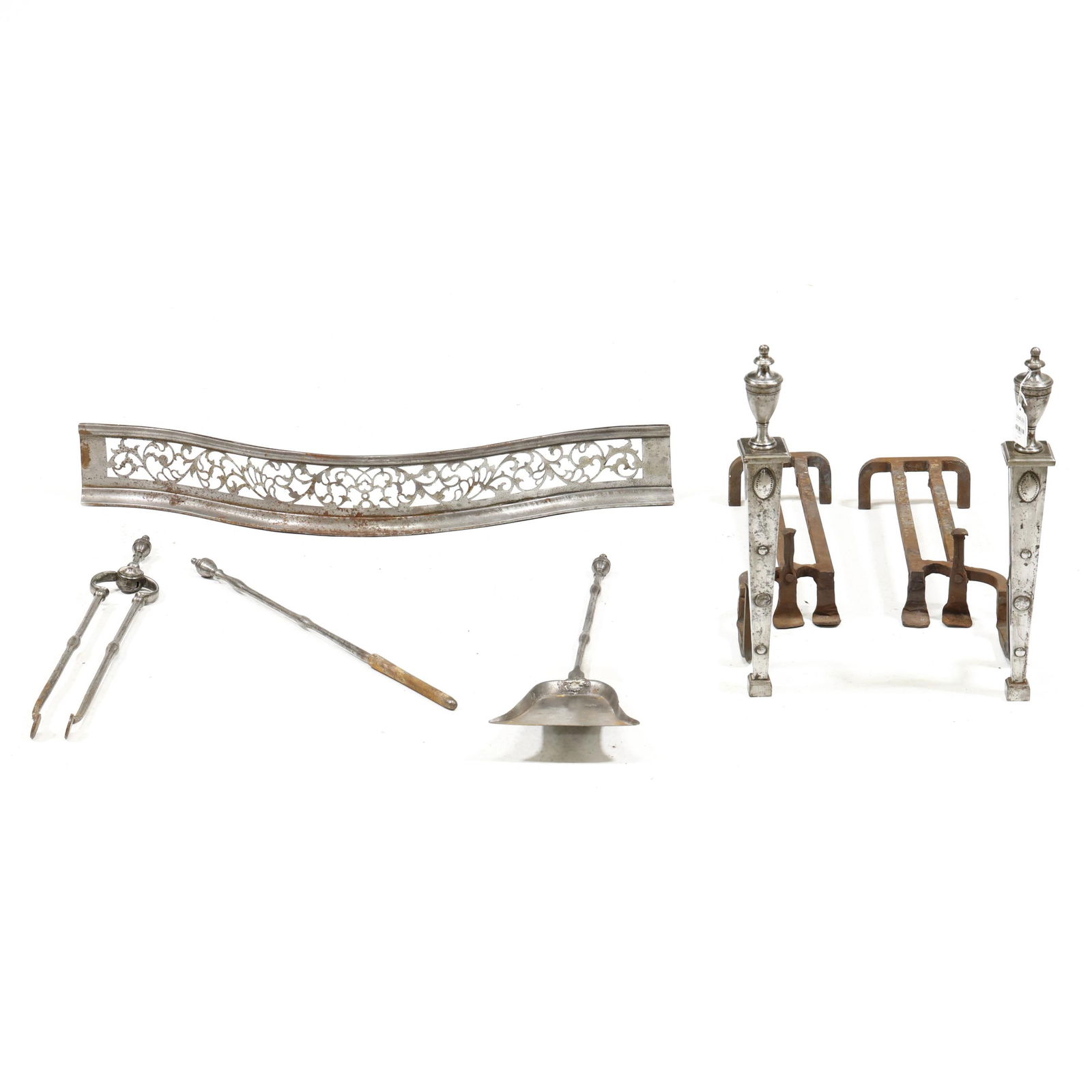ANTIQUE STEEL FIREPLACE