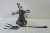 ANTIQUE STERLING LETTUCE FORK