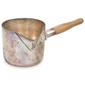 ANTIQUE STERLING SAUCIERDESCRI
