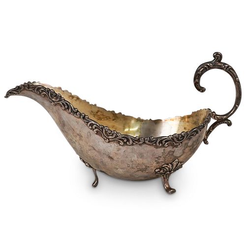 ANTIQUE STERLING SILVER GRAVY