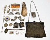 ANTIQUE STERLING SILVER & META