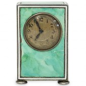 ANTIQUE STERLING TRAVEL CLOCKD