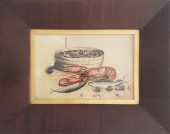 ANTIQUE STILL LIFE WATERCOLOR
