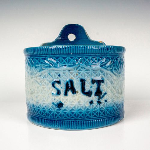 ANTIQUE STONEWARE CROCK SALT