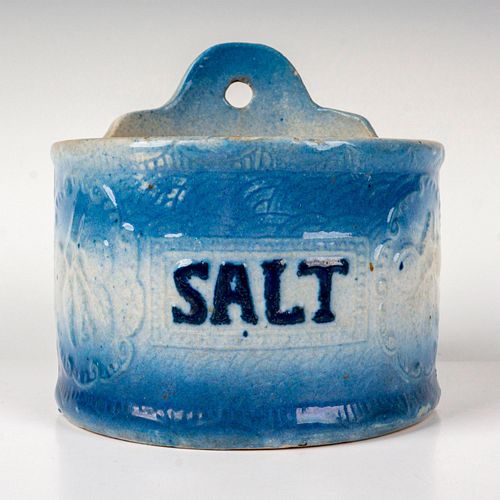 ANTIQUE STONEWARE CROCK SALT