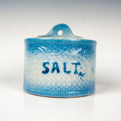 ANTIQUE STONEWARE CROCK SALT