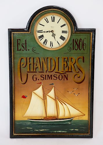 ANTIQUE STYLE HAND-PAINTED NAUTICAL