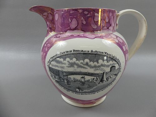 ANTIQUE SUNDERLAND PINK LUSTER
