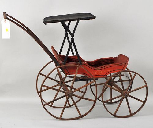 ANTIQUE SURREY DOLL PRAM/CARRIAGE28
