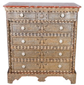 ANTIQUE SYRIAN MOP INLAY MARBL