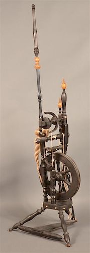 ANTIQUE TABLE TOP CASTLE SPINNING