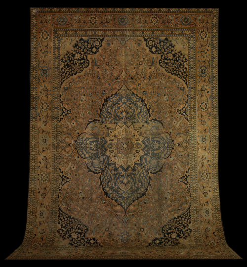 Antique Tabriz Carpet,  10' 6" x