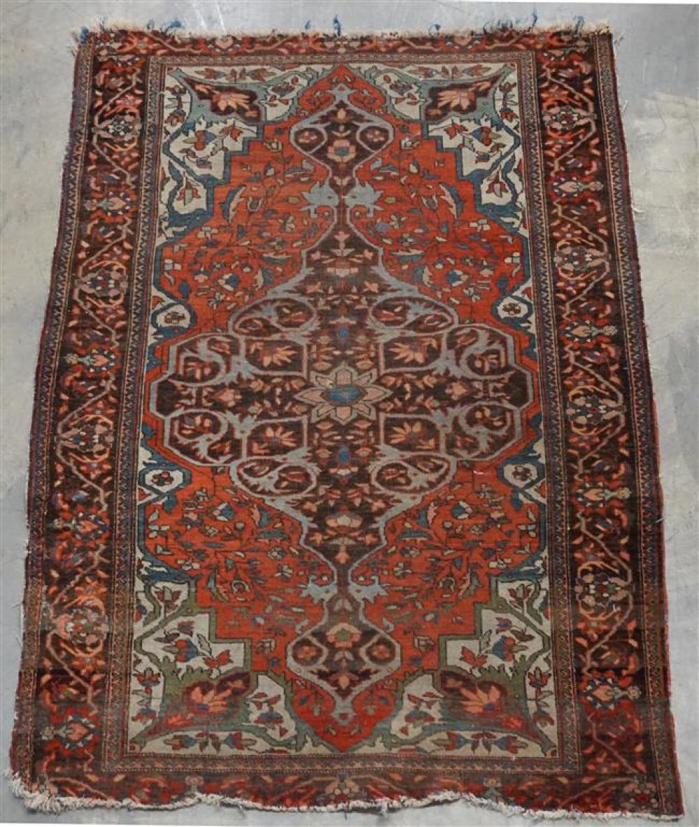 ANTIQUE TABRIZ RUG, 4 FT 11 IN X