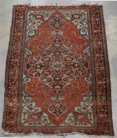 ANTIQUE TABRIZ RUG, 4 FT 11 IN