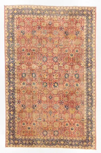 ANTIQUE TABRIZ RUG, PERSIA: 8'4'' X