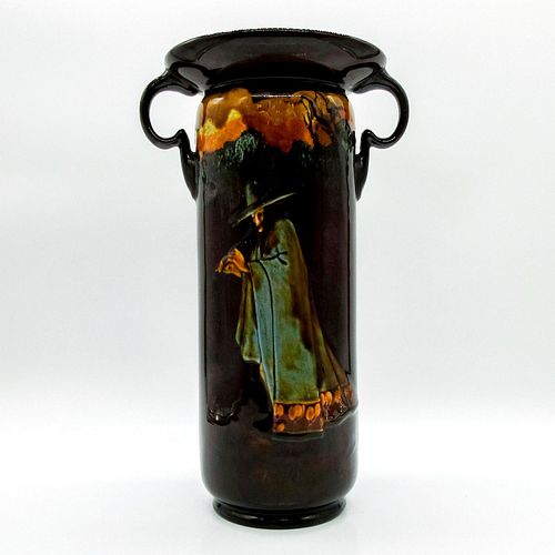 ANTIQUE TALL VASE, PIED PIPER -