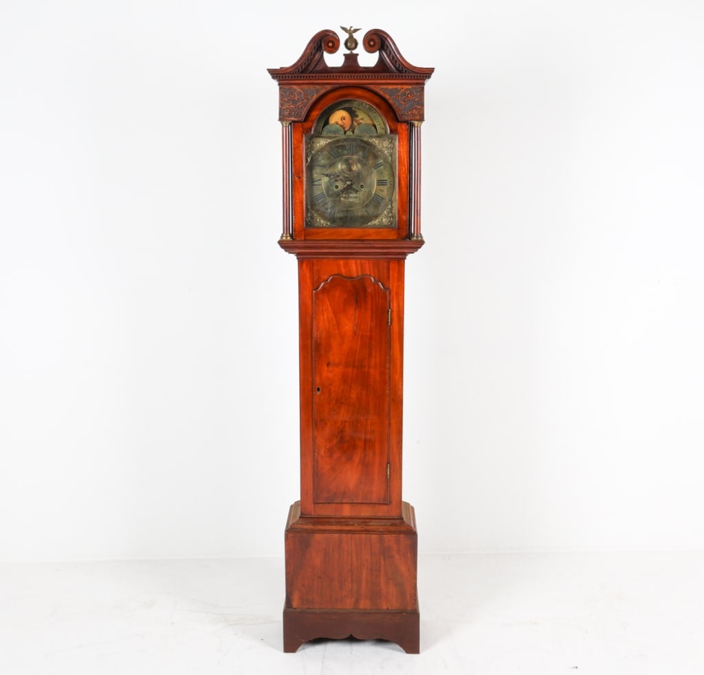 ANTIQUE TALLCASE CLOCK ALEX MILLER,