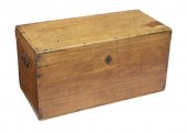 ANTIQUE TEAKWOOD STORAGE TRUNK