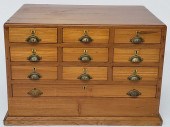 ANTIQUE TEN DRAWER WATCH MAKER