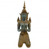 ANTIQUE THAI BRONZE SCULPTUREA