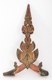 ANTIQUE THAI CARVED WOOD ARCHI