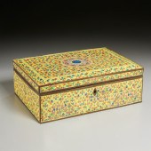 ANTIQUE THAI ENAMELED COPPER L