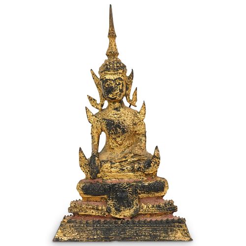 ANTIQUE THAI GILT BRONZE
