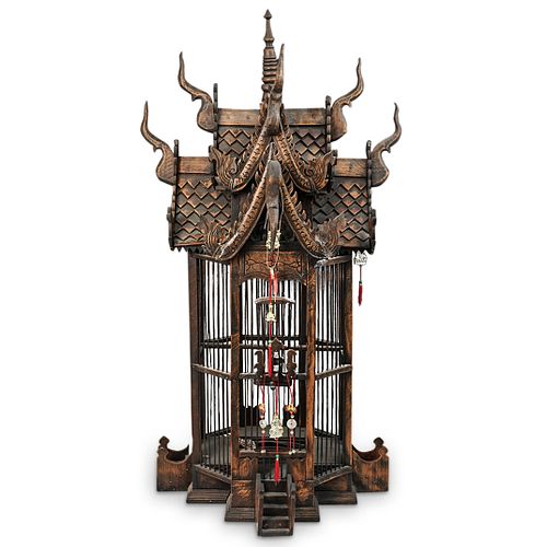 ANTIQUE THAI HAND CARVED WOOD
