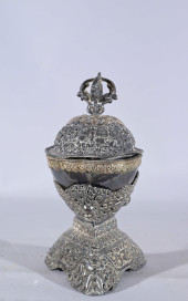 ANTIQUE TIBETAN KAPALA<br>Anti