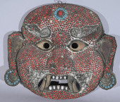 ANTIQUE TIBETAN MAHAKALA MASK<