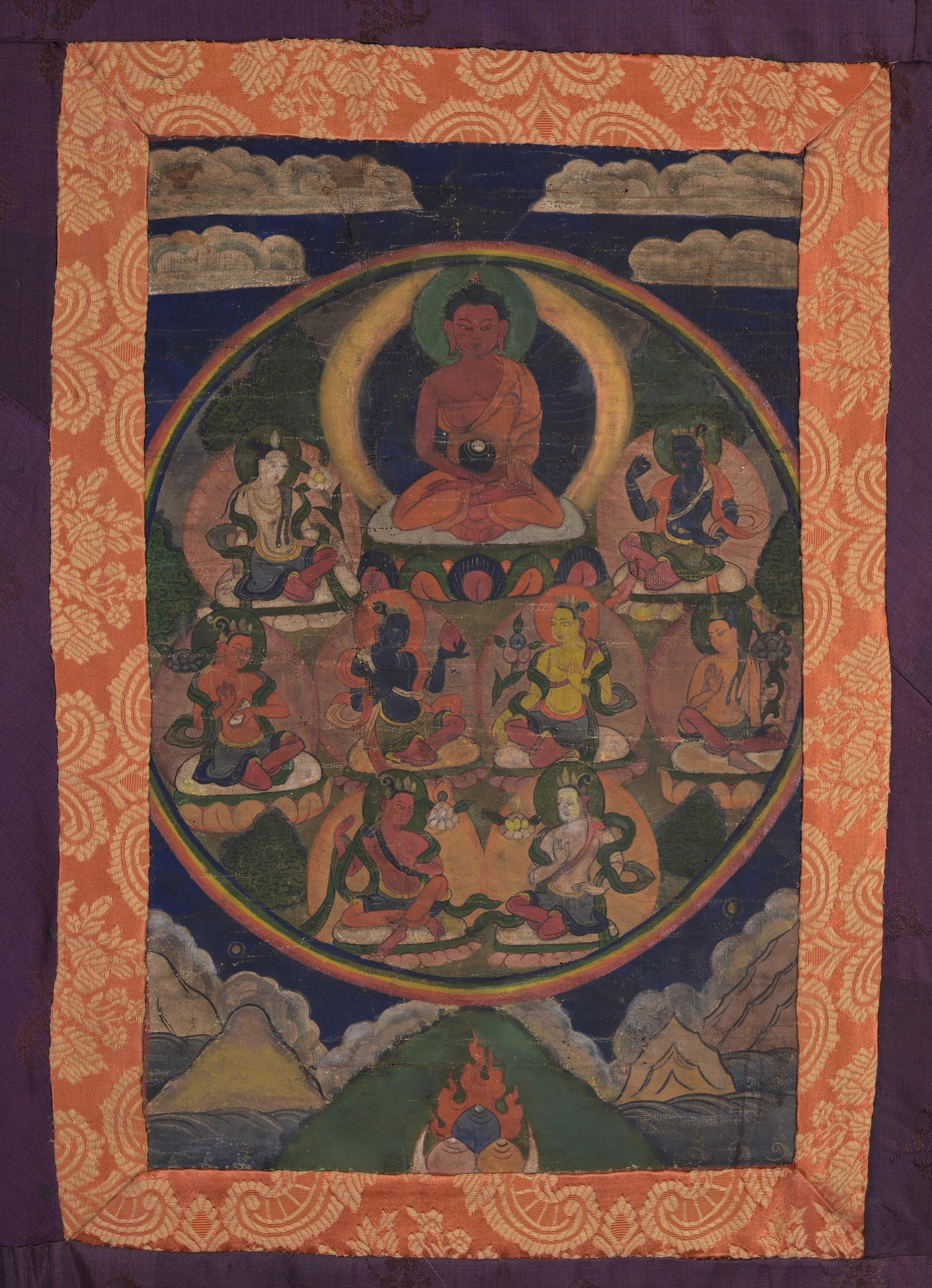 ANTIQUE TIBETAN THANGKA,