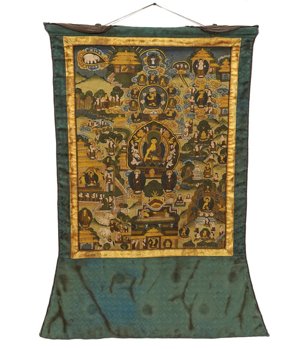 ANTIQUE TIBETAN THANGKA